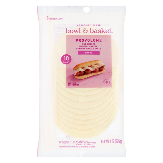 Bowl & Basket Sliced Provolone Cheese - 8oz