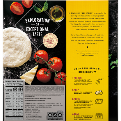 California Pizza Kitchen Frozen Thin Crust BBQ Recipe Chicken Pizza 11in 14.7oz