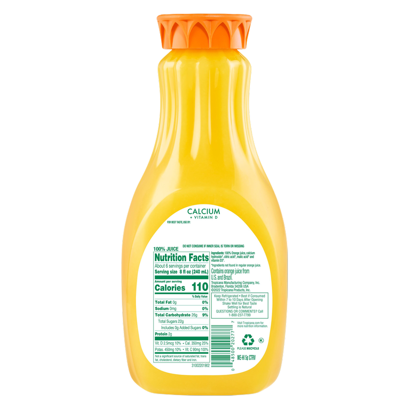 Tropicana Orange Juice 52oz Btl