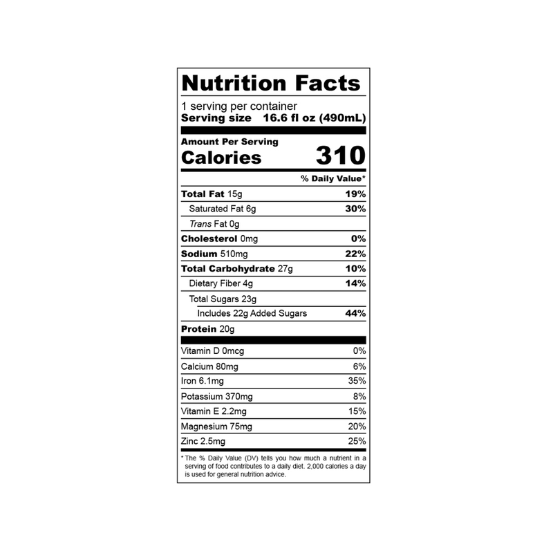 Grounded Mint Chocolate 20g Protein Shake Non-Dairy 16.6oz Ctn