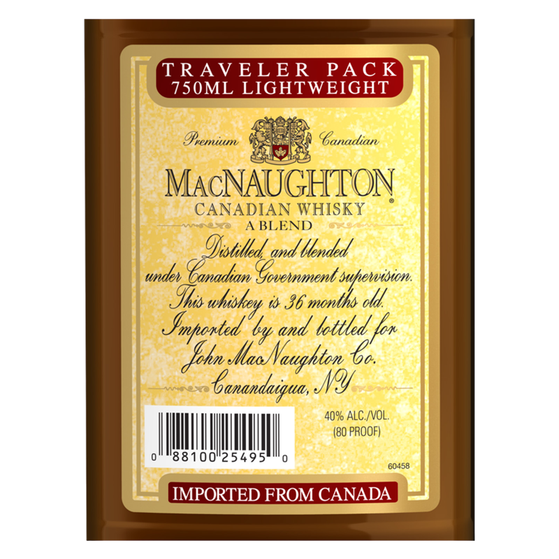 Macnaughton Canadian Whiskey 750ml (80 Proof)