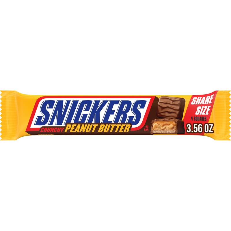 SNICKERS Peanut Butter Squared 4 To Go Candy Bar, 3.56 oz