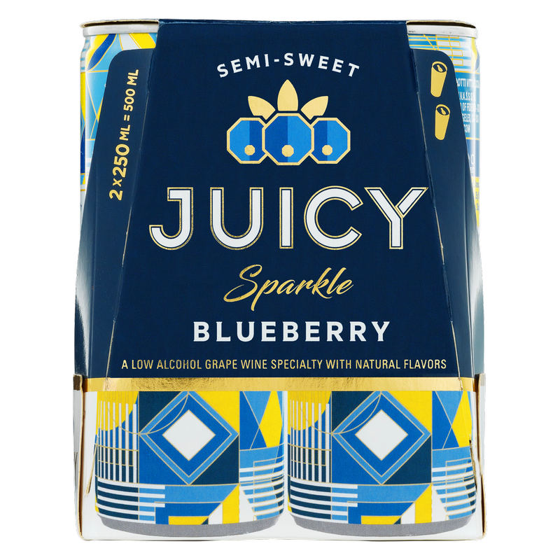 Juicy Sparkle Blueberry Sparkling Wine 2pk 250ml