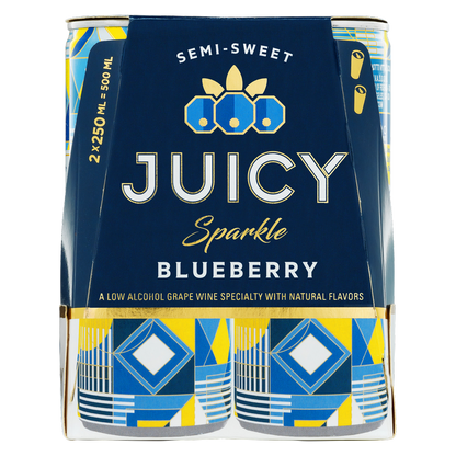 Juicy Sparkle Blueberry Sparkling Wine 2pk 250ml