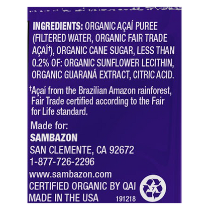 Sambazon Original Blend Smoothie Superfruit Pack