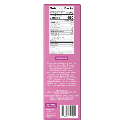 Mmmly Dark Chocolate Chip Plant-Based Soft Cookies 4.66oz