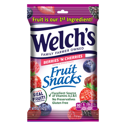 Welch's Fruit Snacks Berries 'N Cherries 5oz