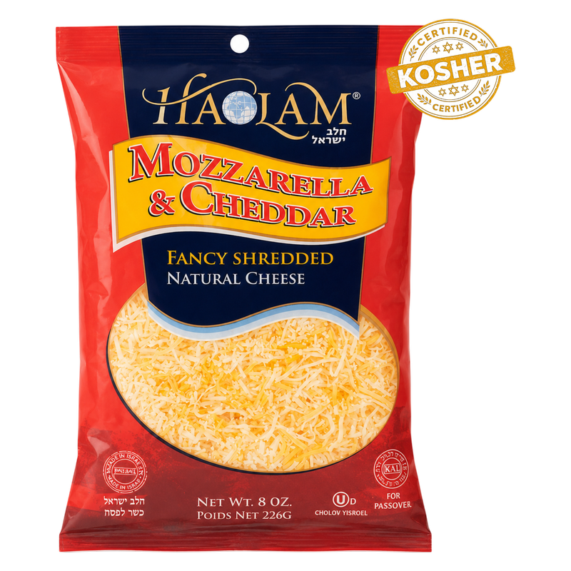 Haolam Mozzarella & Cheddar Cheese Blend 8oz