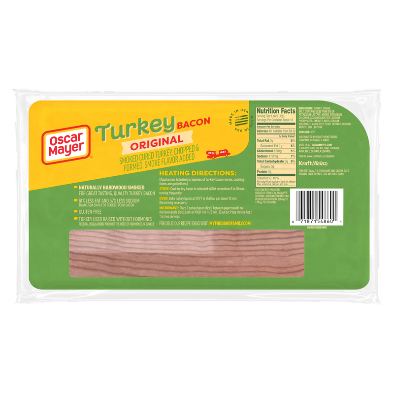 Oscar Mayer Original Turkey Bacon - 12oz