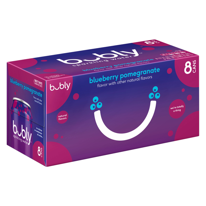 Bubly Blueberry Pomegranate 8pk 12oz Can