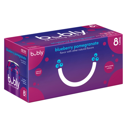 Bubly Blueberry Pomegranate 8pk 12oz Can
