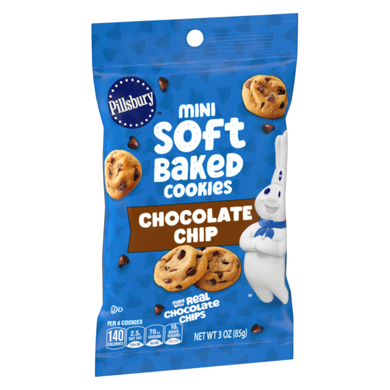 Pillsbury Mini Soft Baked Chocolate Chip Cookies, 3oz