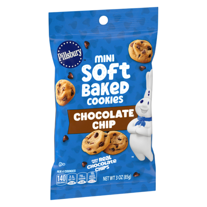Pillsbury Mini Soft Baked Chocolate Chip Cookies, 3oz