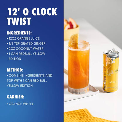 Red Bull Energy Drink The Yellow Edition Tropical 12oz Can