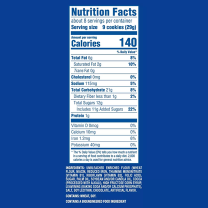 Oreo Minis Chocolate Creme Sandwich Cookies, 8oz