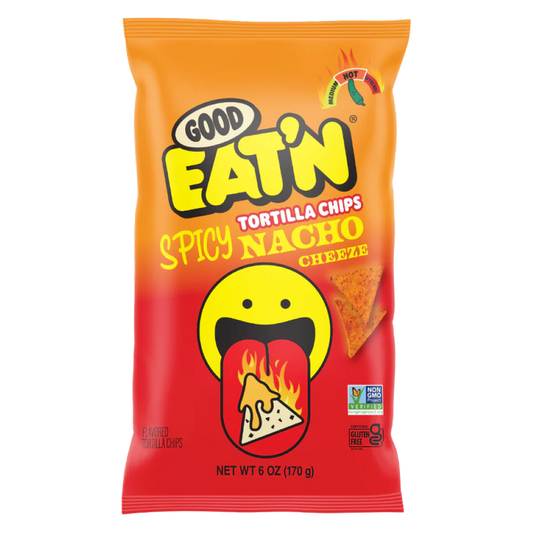 Good Eat'n Spicy Nacho Cheeze Tortilla Chips, 6oz
