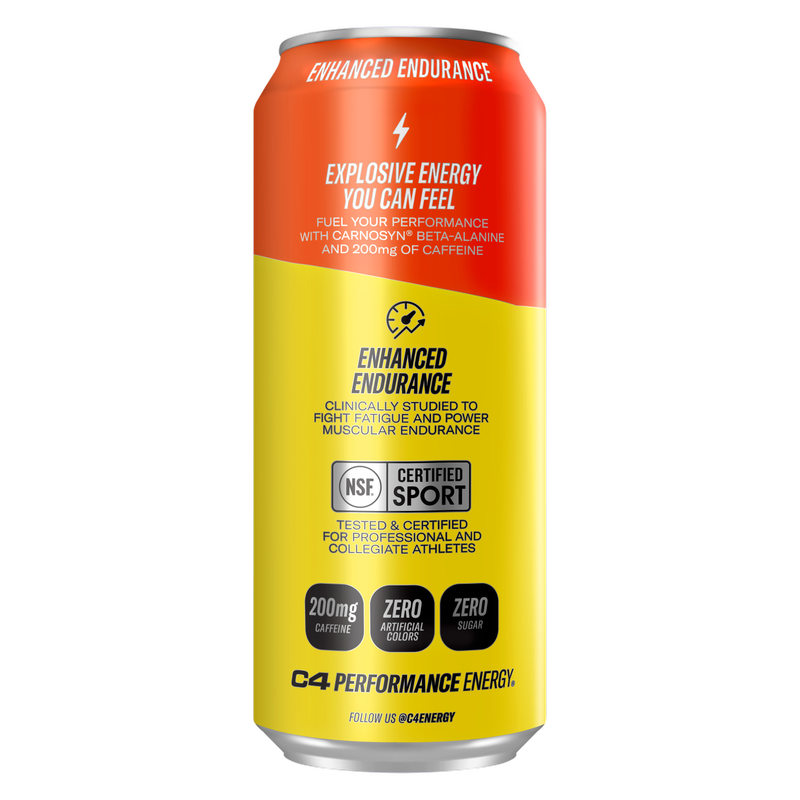 C4 On The Go Orange Slice 16oz Can