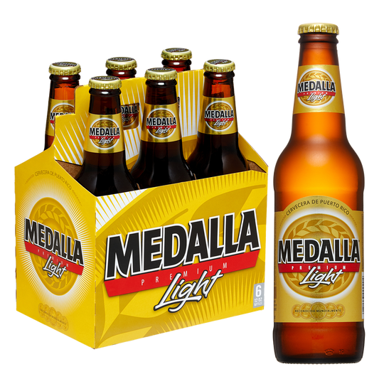 Medalla Light 6pk 12oz Btl 4.0% ABV