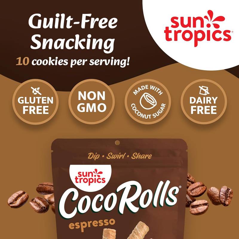 Sun Tropics CocoRolls Espresso, 4oz