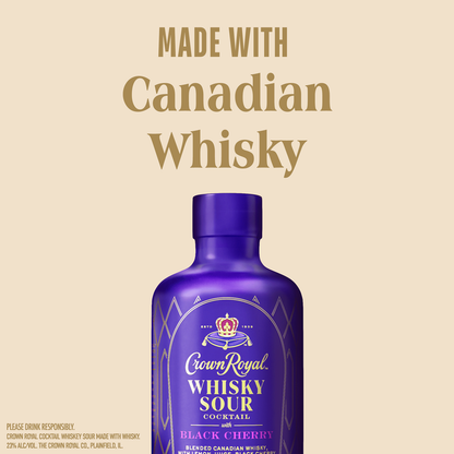 Crown Royal Black Cherry Whiskey Sour 750ml Bottle