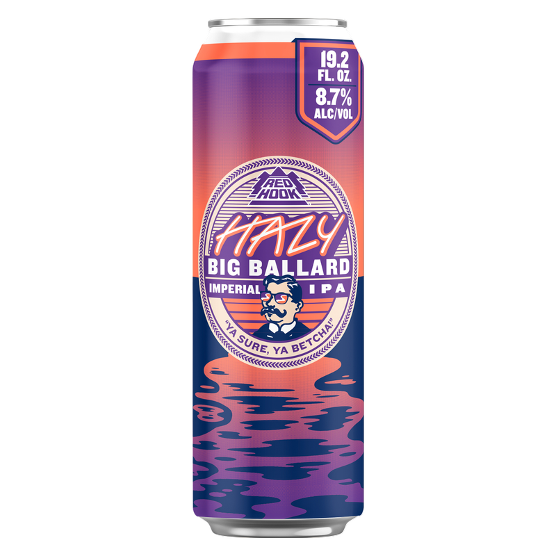 Redhook Brewery Hazy Big Ballard Imperial IPA (19.2 OZ CAN)