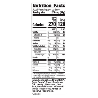 Cascadian Farm Organic Oats and Honey Granola 11oz