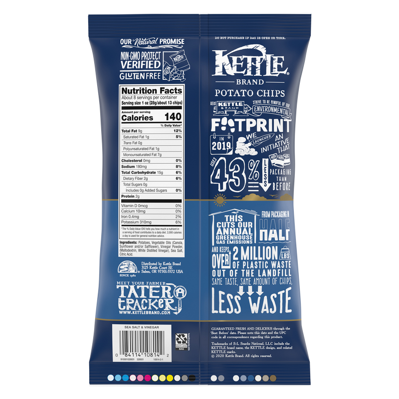 Kettle Brand Sea Salt & Vinegar Potato Chips 8.5oz