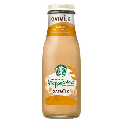 Starbucks Frappuccino Chilled Coffee Drink Oatmilk Caramel Waffle Cookie 13.7oz Btl