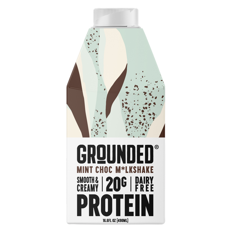 Grounded Mint Chocolate 20g Protein Shake Non-Dairy 16.6oz Ctn