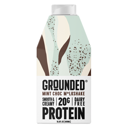 Grounded Mint Chocolate 20g Protein Shake Non-Dairy 16.6oz Ctn