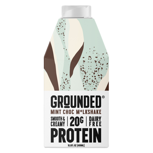 Grounded Mint Chocolate 20g Protein Shake Non-Dairy 16.6oz Ctn