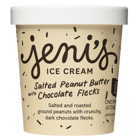 Jeni's Splendid Ice Cream Salted Peanut Butter with Chocolate Flecks Dairy Pint
