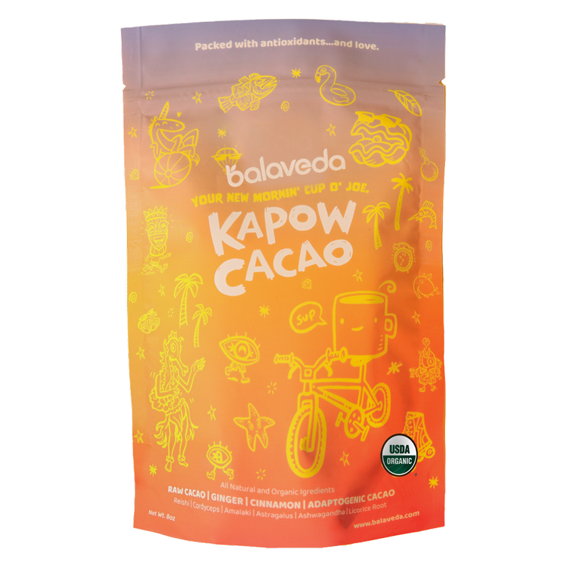 Balaveda Kapow Organic Raw Cacao + Adaptogens Coffee Replacement 8oz Bag