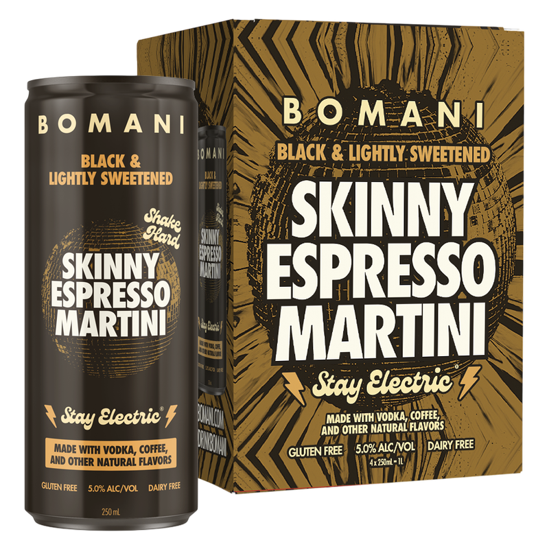 Bomani Skinny Espresso Martini 4pk 250ml Can