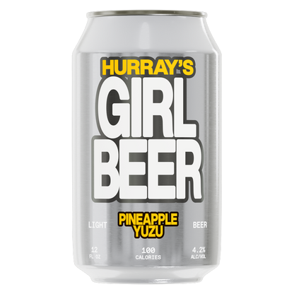 Hurray's Girl Beer Pineapple Yuzu Light Beer 6pk 12oz Can 4.2% ABV