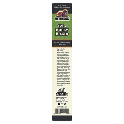 Redbarn Braided Bully Stick 12in 1ct