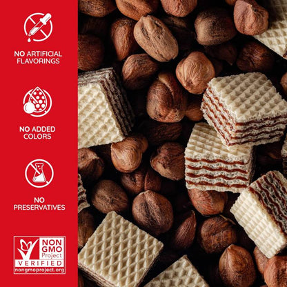 Quadratini Hazelnut, Creme-Filled Wafer Cookies, 8.82oz