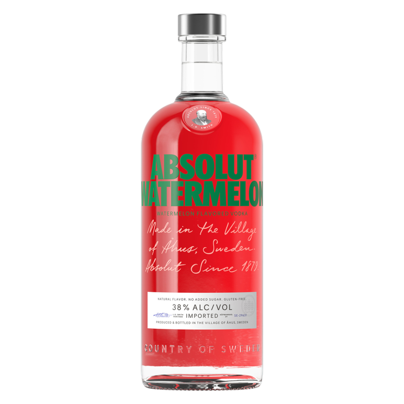 Absolut Watermelon Vodka 1L (76 Proof)
