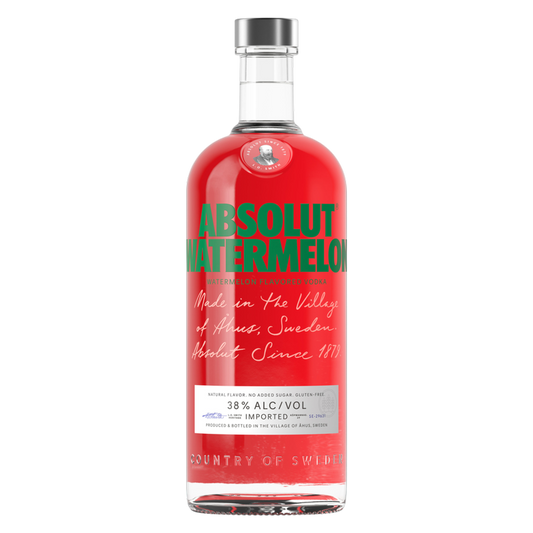 Absolut Watermelon Vodka 1L (76 Proof)