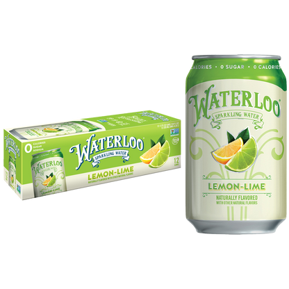 Waterloo Sparkling Lemon-Lime Water 12pk 12oz Can