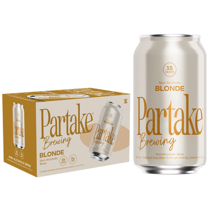 Partake Brewing Blonde Ale Non-Alcoholic 6pk 12oz Can 0.5% ABV