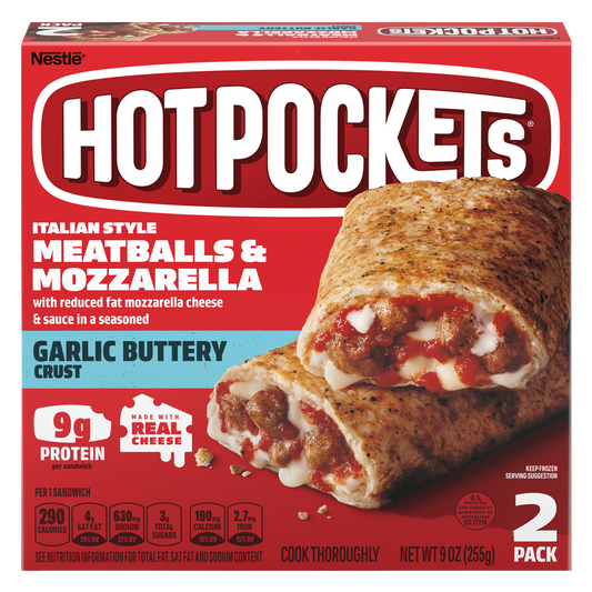 Hot Pockets Meatball & Mozzarella 2ct 9oz