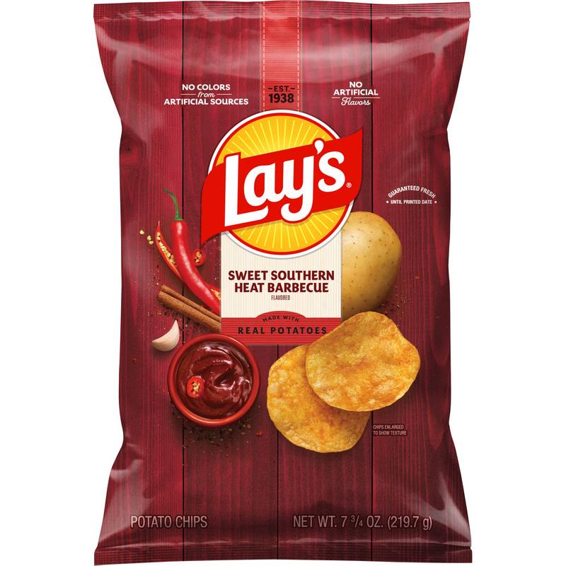 Lay's Southern Sweet Heat Barbeque Potato Chips 7.75oz