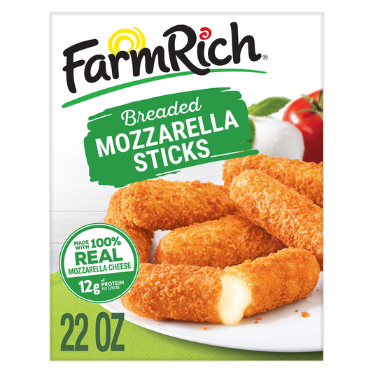 Farm Rich Frozen Breaded Mozzarella Cheese Sticks 22oz