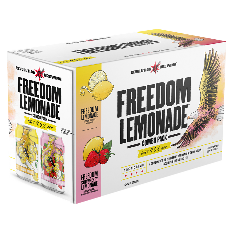 Revolution Brewing Freedom Lemonade Combo Pack 12pk 12oz Can 4.5% ABV