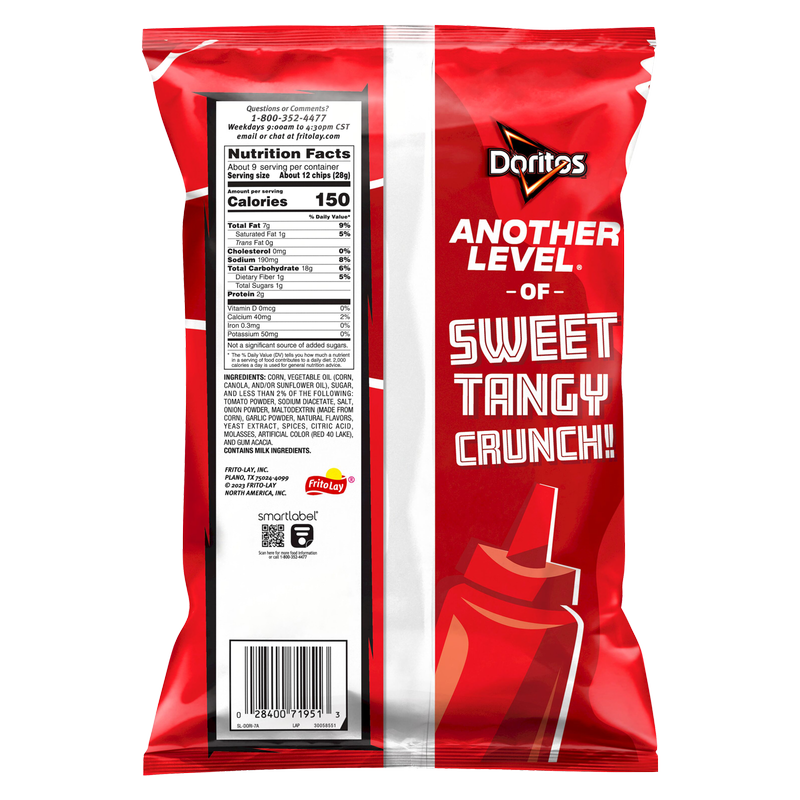Doritos Tortilla Chips Tangy Ketchup 9.25oz