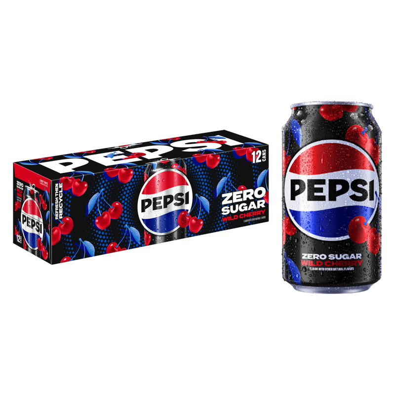 Pepsi Zero Sugar Wild Cherry 12oz 12pk Can