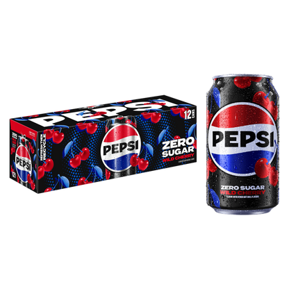 Pepsi Zero Sugar Wild Cherry 12oz 12pk Can