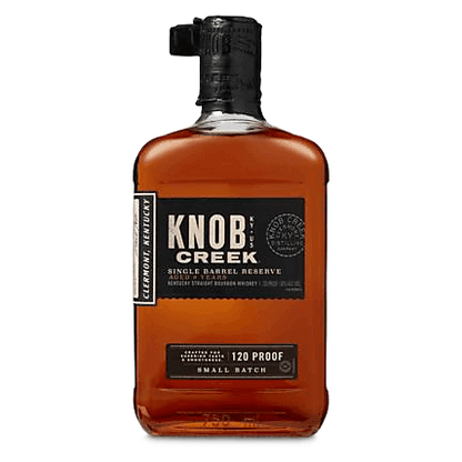 Knob Creek Single Barrel Bourbon Whiskey 750ml (120 Proof)