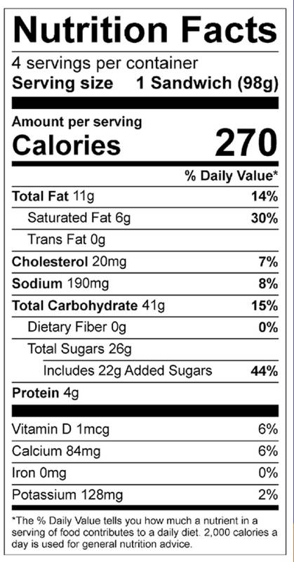 FatBoy Churro Ice Cream Sandwich 4ct